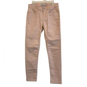 NWOT Blush pink Calvin Klein soft denim ankle skinny jeans luxury neutral pants